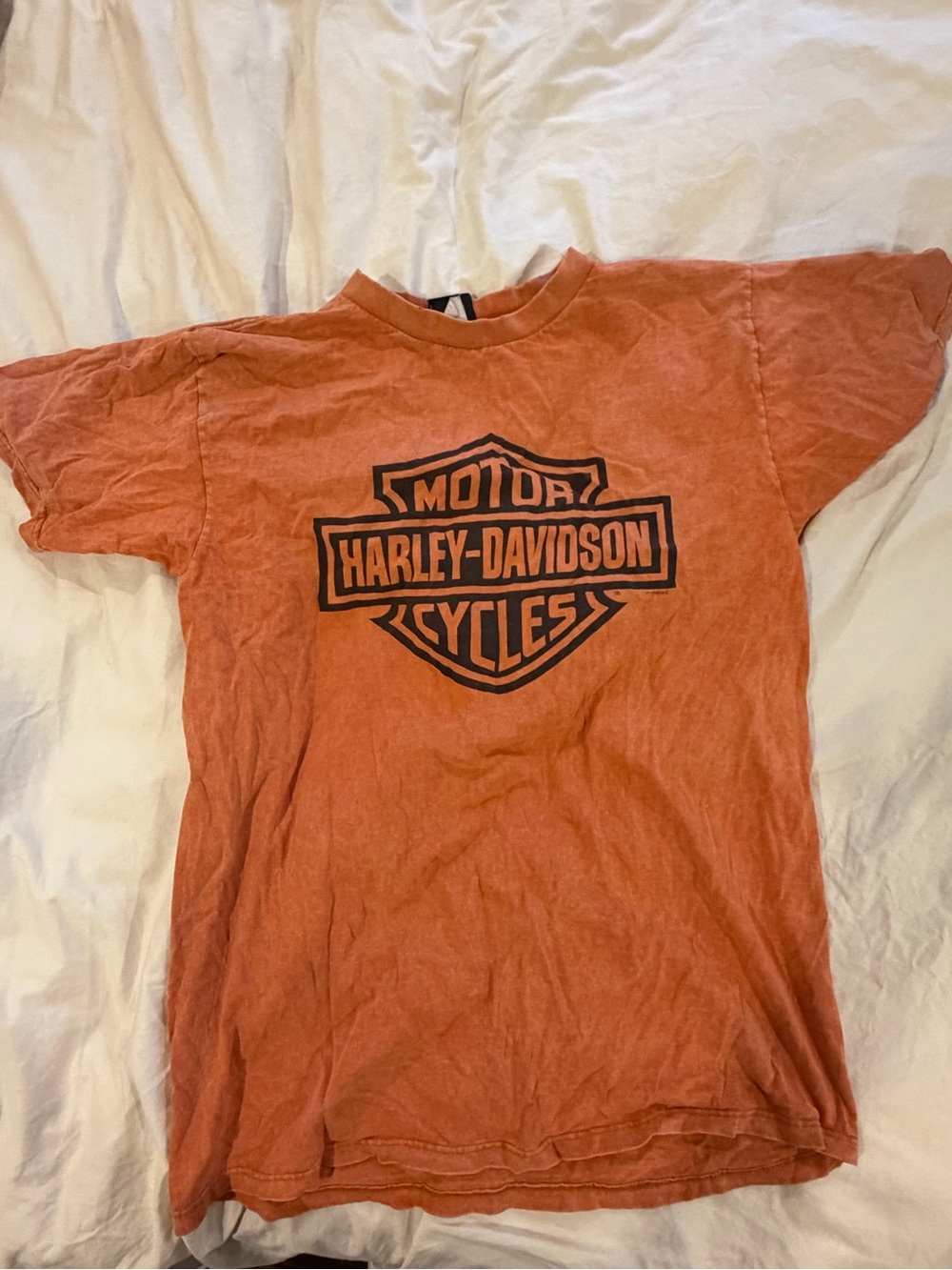Harley-Davidson Orange Logo T-Shirt for Men